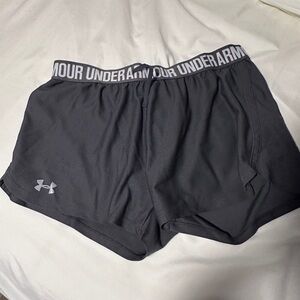 Under Armour Black Athletic Shorts Lightweight Performance
